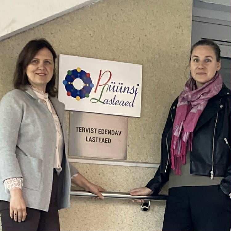 Püünsi Kooli lasteaias kohtusid lasteaia uus õppejuht Helena Angerjärv ja Viimsi valla uus alushariduse vanemspetsialist Ruth Jaansalu