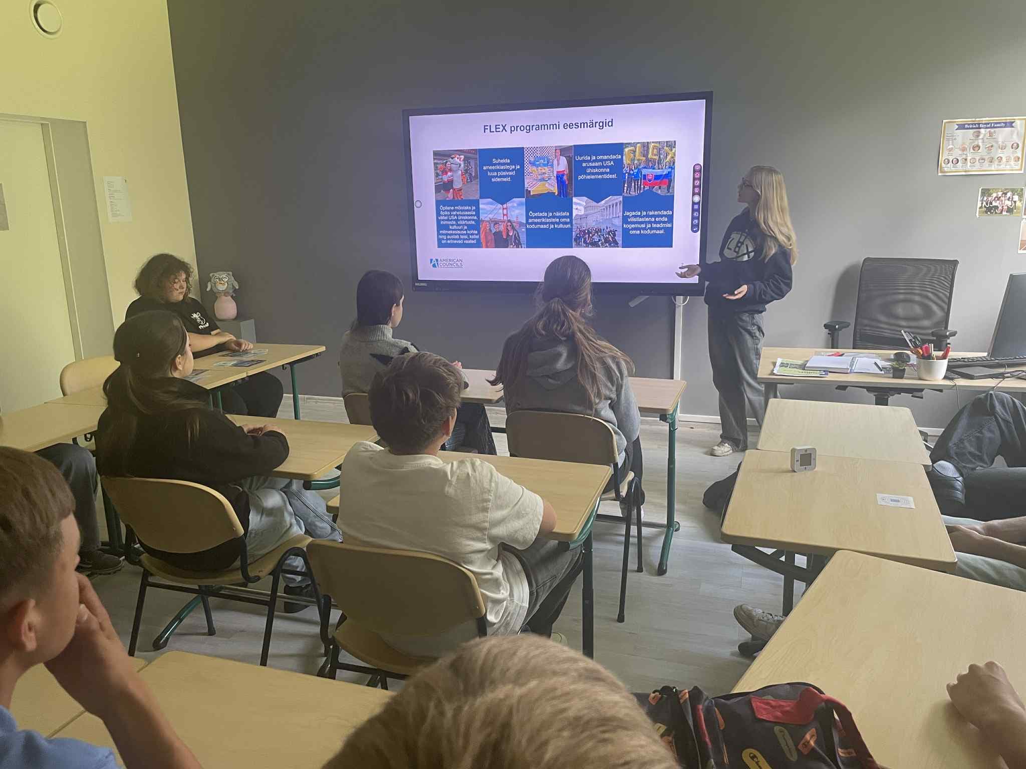 FLEX programmi käis tutvustamas meie vilistlane Iris Kessler