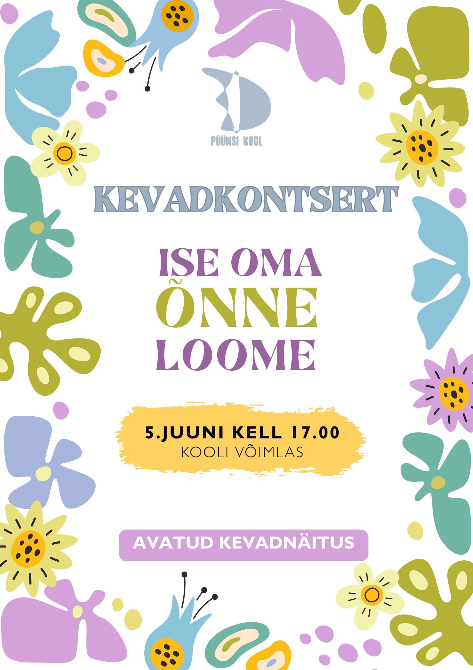 Kevadkontsert "Ise oma õnne loome" toimub 5.juunil
