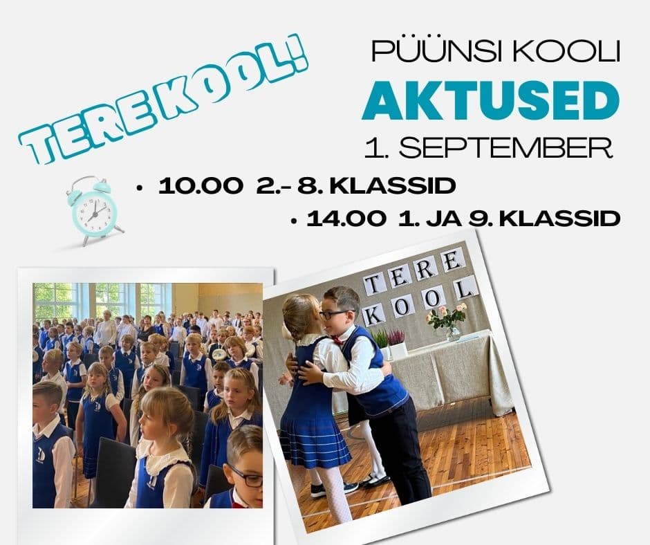 Kooli avaaktused toimuvad 1.septembril